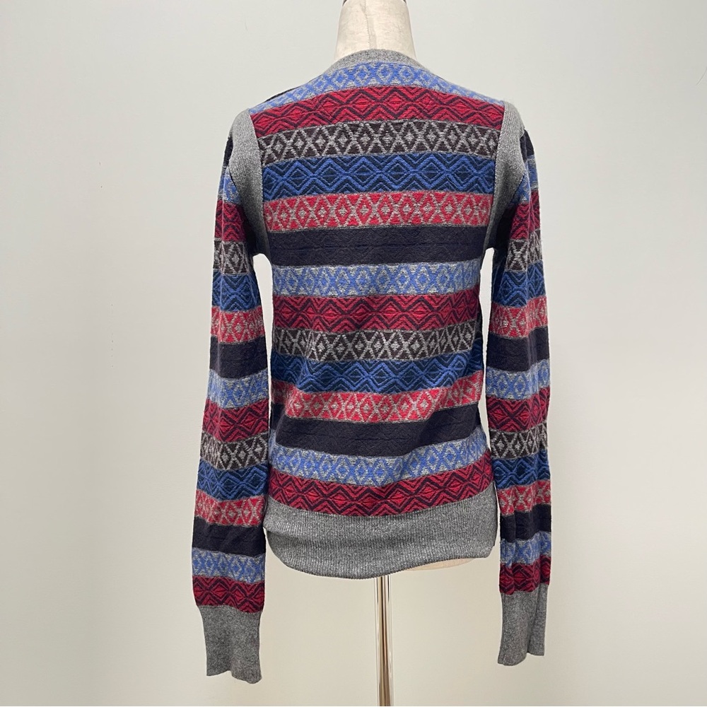 White Mountaineering AW 2012-2013 Award Tour V-Neck Blue Sweater Size 0 Small - Picture 7 of 14